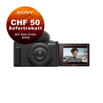 Sony ZV-1F - CHF 50 Sofortrabatt mit Code SU50