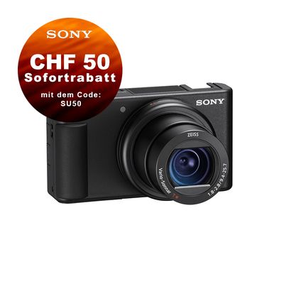 Sony ZV1 - CHF 50 Sofortrabatt mit Code SU50