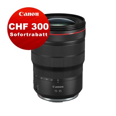 Canon RF 15-35mm 2.8 L IS USM - &#39;&#39;Premium Garantie&#39;&#39; - inkl. CHF 300.- Canon Sofortrabatt