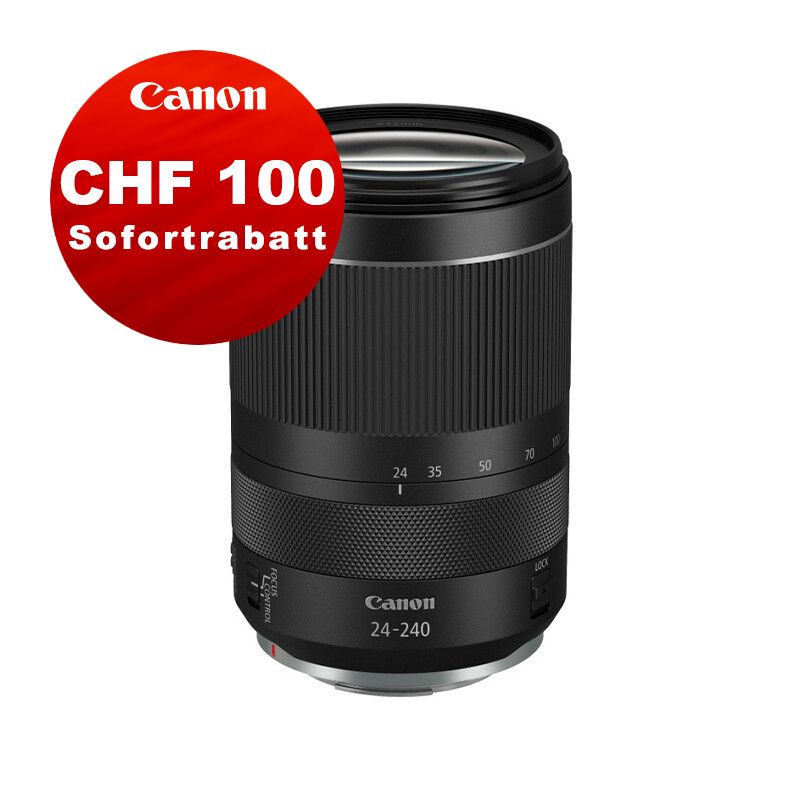 Canon RF 24-240mm 4-6.3 IS USM - &#39;&#39;Premium Garantie&#39;&#39; - inkl. CHF 100.- Canon Sofortrabatt