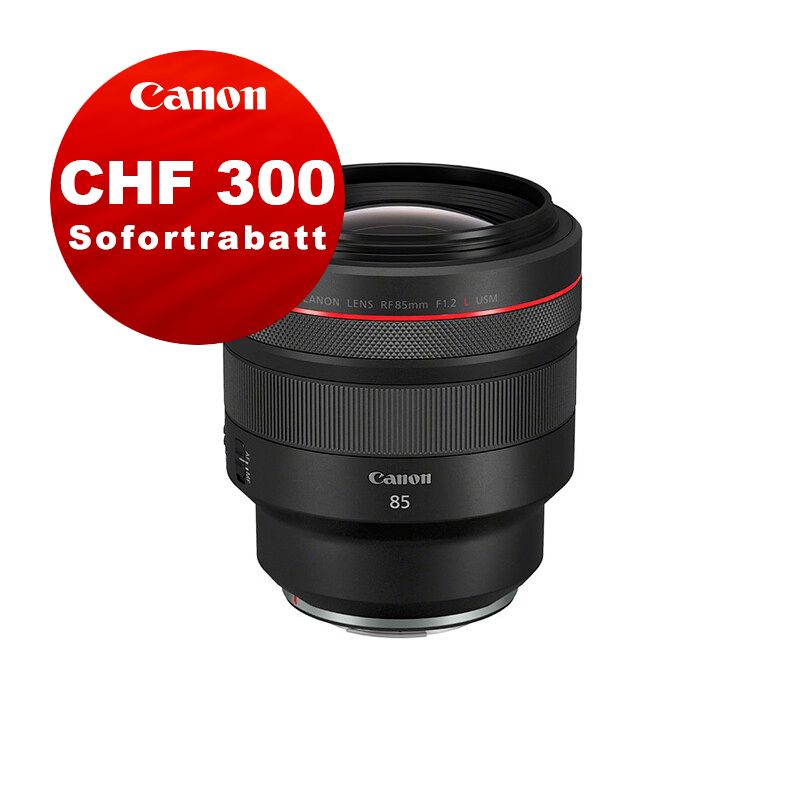 Canon RF 85mm 1.2 L USM - &#39;&#39;Premium Garantie&#39;&#39; - inkl. CHF 300.- Canon Sofortrabatt