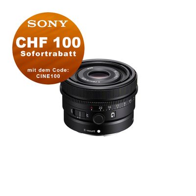 Sony FE 40mm 2.5 G - CHF 100.- Rabatt mit Code: CINE100