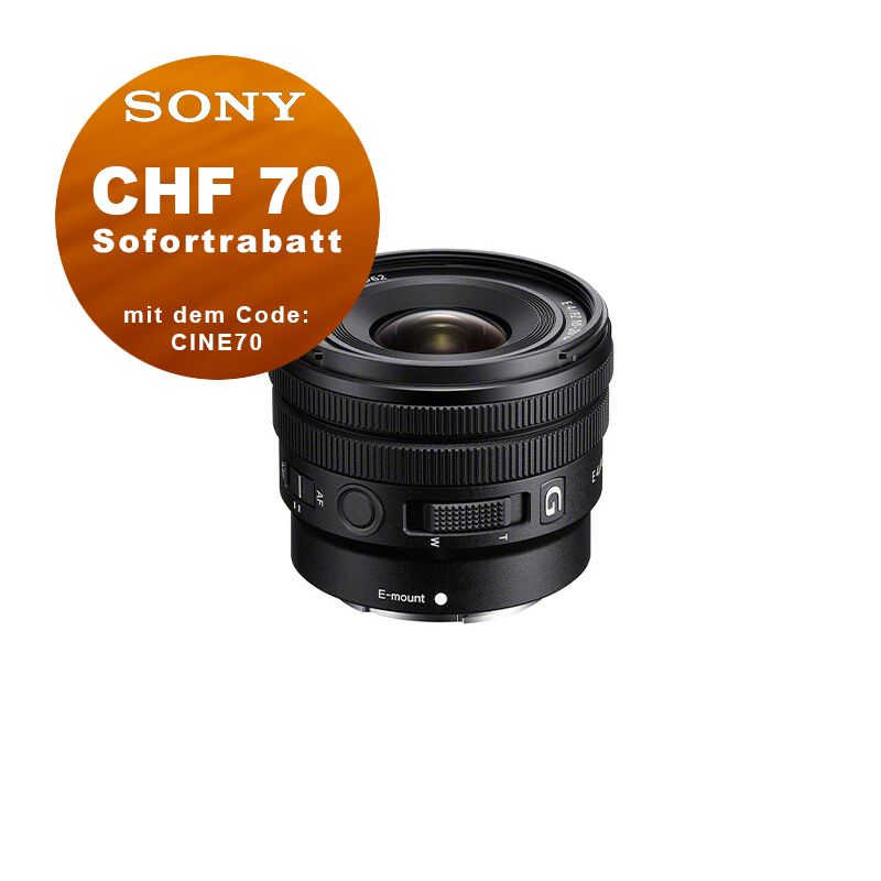 Sony E 10-20mm 4.0 G PZ - CHF 70.- Rabatt mit Code: CINE70