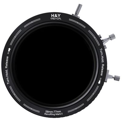 H&amp;Y Revoring Variable ND Filter II (ND3-1000 + CPL) 58-77mm