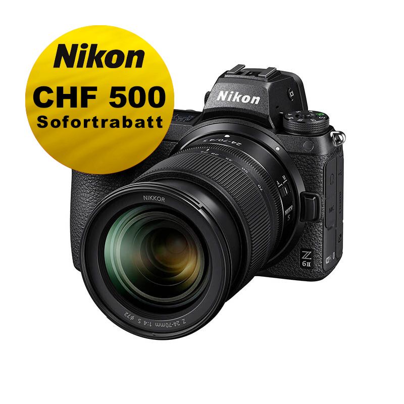 Nikon Z6 II Kit mit 24-70mm 4.0 - &#39;&#39;Swiss Garantie&#39;&#39; - inkl. CHF 500.- Nikon Sofortrabatt