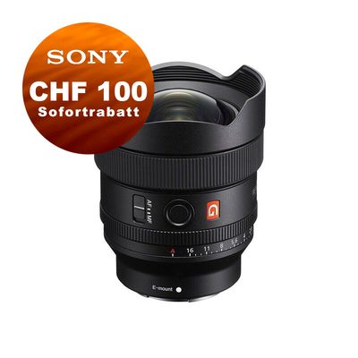 Sony FE 14mm 1.8 GM - &#39;&#39;4 Jahre Garantie&#39;&#39; - inkl. CHF 100.- Sofortrabatt