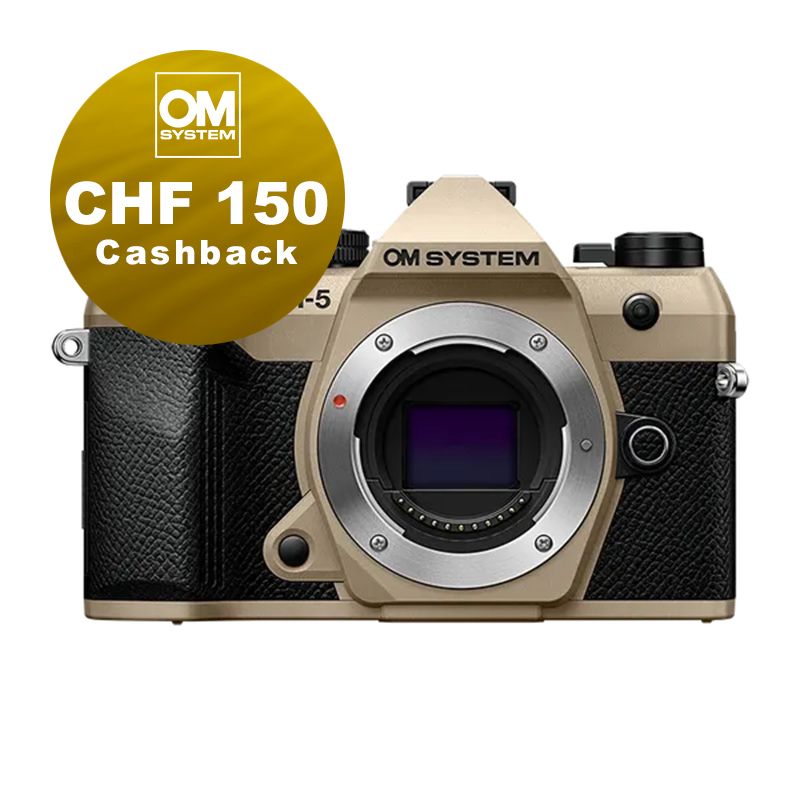 OM System OM-5 II Gehäuse (sand beige) - CHF 150.- Cashback