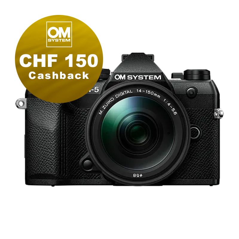OM System OM-5 II Kit mit 14-150mm 4.0-5.6 II (black) - CHF 150.- Cashback