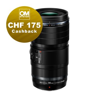 OM System M.Zuiko 90mm 3.5 Macro IS Pro - CHF 175.- Cashback