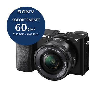 Sony A6100 A Kit mit 16-50mm II - inkl. CHF 60 Sofortrabatt