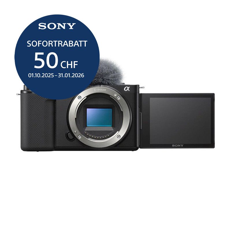 Sony ZV-E10 Gehäuse - &#39;&#39;4 Jahre Garantie&#39;&#39; - inkl. CHF 50 Sofortrabatt