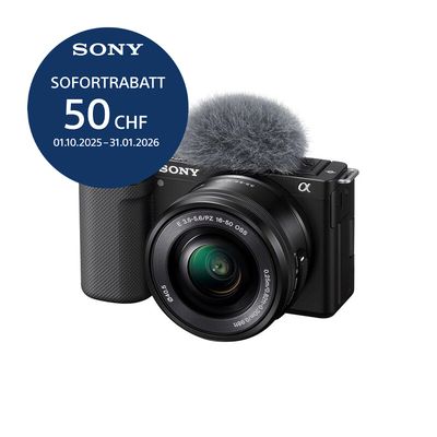 Sony ZV-E10 Kit mit 16-50mm - &#39;&#39;4 Jahre Garantie&#39;&#39; - inkl. CHF 50 Sofortrabatt