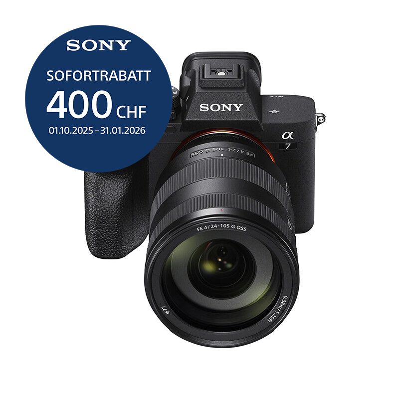 Sony A7 Mark IV Kit mit 24-105mm 4.0 G - &#39;&#39;4 Jahre Garantie&#39;&#39; - inkl. CHF 400 Sofortrabatt