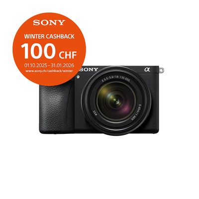 Sony A6700 Kit mit 18-135mm - &#39;&#39;4 Jahre Garantie&#39;&#39; - inkl. CHF 100.- Cashback