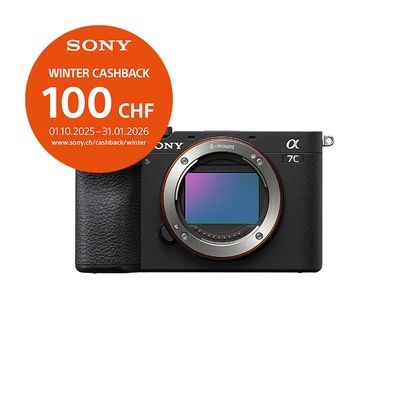 Sony A7C Mark II Gehäuse (black) - &#39;&#39;4 Jahre Garantie&#39;&#39; - inkl. CHF 100.- Cashback