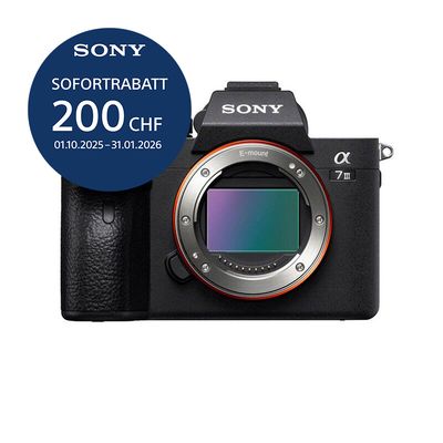 Sony A7 Mark III Gehäuse - &#39;&#39;4 Jahre Garantie&#39;&#39; - inkl. CHF 200 Sofortrabatt