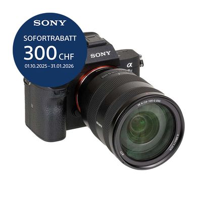 Sony A7 Mark III Kit mit 24-105mm 4.0 G - &#39;&#39;4 Jahre Garantie&#39;&#39; - inkl. CHF 300 Sofortrabatt