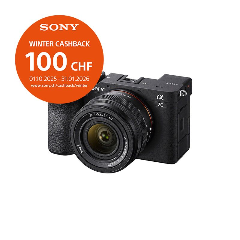 Sony A7C  Mark II Kit mit 28-60mm (black) - &#39;&#39;4 Jahre Garantie&#39;&#39; - inkl. CHF 100.- Cashback