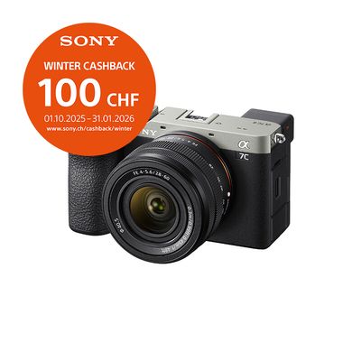 Sony A7C  Mark II Kit mit 28-60mm (silver) - &#39;&#39;4 Jahre Garantie&#39;&#39; - inkl. CHF 100.- Cashback