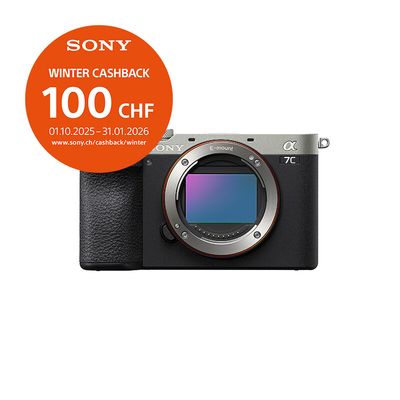 Sony A7C Mark II Gehäuse (silver) - &#39;&#39;4 Jahre Garantie&#39;&#39; - inkl. CHF 100.- Cashback