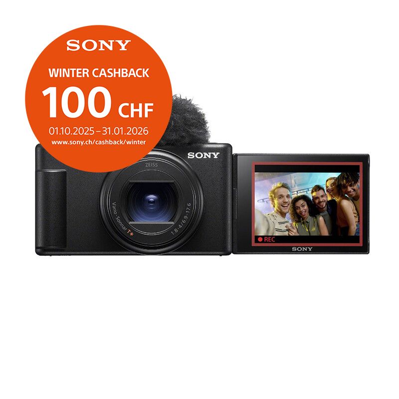 Sony ZV-1 Mark II - inkl. CHF 100.- Cashback Sony ZV-1 Mark II - inkl. CHF 100.- Cashback