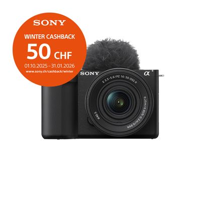 Sony ZV-E10 II Kit mit 16-50mm - &#39;&#39;4 Jahre Garantie&#39;&#39; - inkl. CHF 50.- Cashback