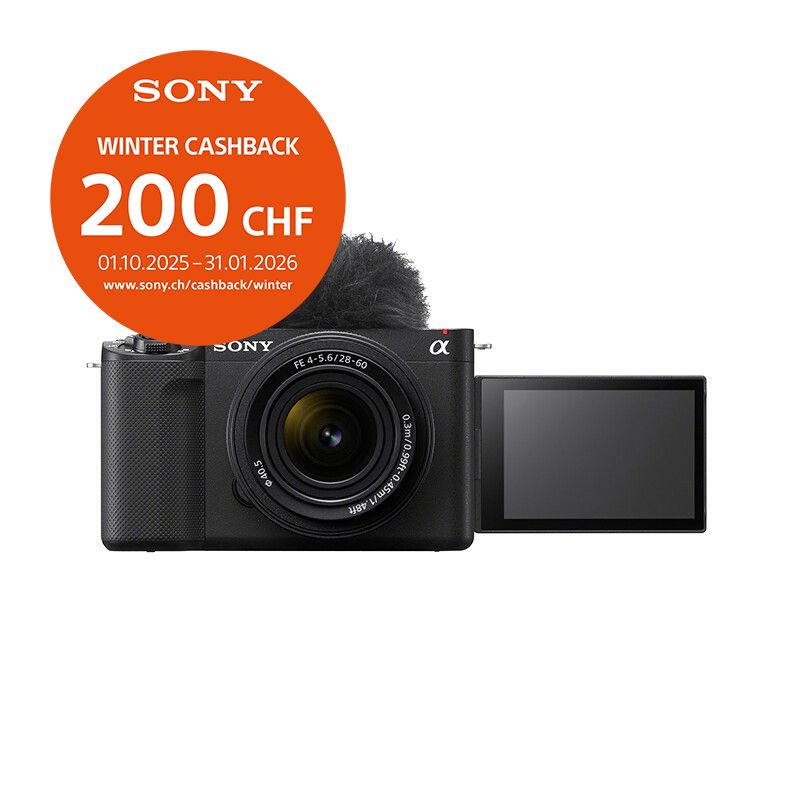 Sony ZV-E1 Kit mit 28-60mm (black) - ''4 Jahre Garantie'' - inkl. CHF 200.- Cashback Sony ZV-E1 Kit mit 28-60mm (black) - ''4 Jahre Garantie'' - inkl. CHF 200.- Cashback