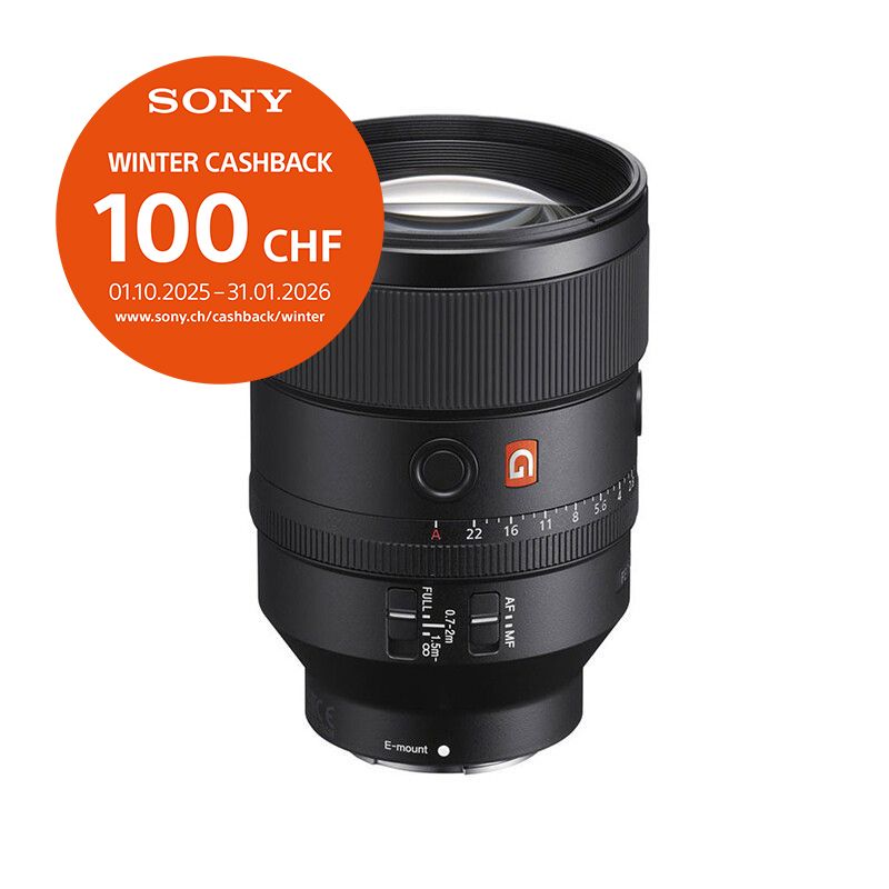 Sony FE 135mm 1.8 GM OSS - &#39;&#39;4 Jahre Garantie&#39;&#39; - inkl. CHF 100.- Cashback