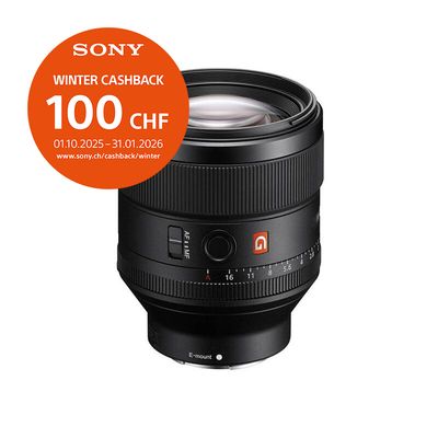 Sony FE 85mm 1.4 GM - &#39;&#39;4 Jahre Garantie&#39;&#39; - inkl. CHF 100.- Cashback