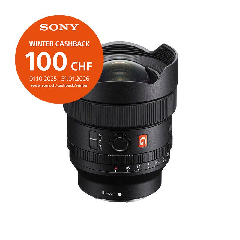 Sony FE 14mm 1.8 GM - &#39;&#39;4 Jahre Garantie&#39;&#39; - inkl. CHF 100.- Cashback