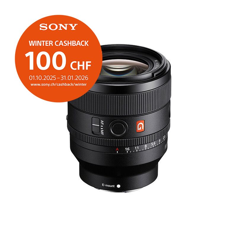 Sony FE 50mm 1.4 GM - &#39;&#39;4 Jahre Garantie&#39;&#39; - inkl. CHF 100.- Cashback