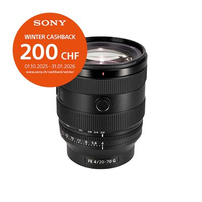 Sony FE 20-70mm 4.0 G - &#39;&#39;4 Jahre Garantie&#39;&#39; - inkl. CHF 200.- Cashback