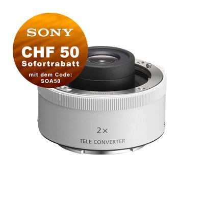 Sony SEL-20TC 2.0x Telekonverter - CHF 50 Rabatt mit Code SOA50