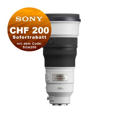 Sony FE 300mm 2.8 GM OSS - &#39;&#39;4 Jahre Garantie&#39;&#39; - CHF 200 Rabatt mit Code SOA200