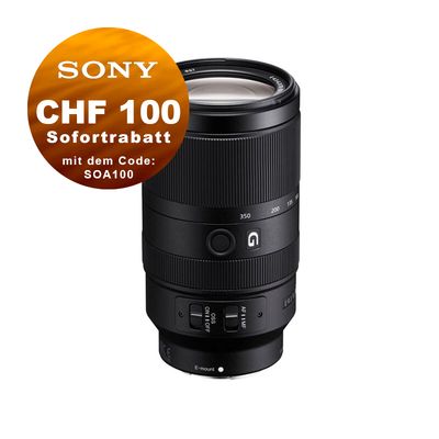 Sony E 70-350mm 4.5-6.3 G OSS - CHF 100.- Rabatt mit Code SOA100