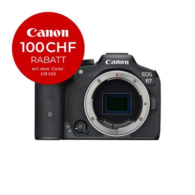Canon EOS R7 Gehäuse - CHF 100 Rabatt mit Code CR100