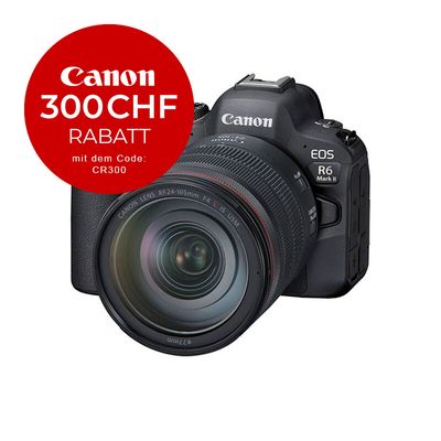 Canon EOS R6 Mark II Kit mit 24-105mm 4.0 - &#39;&#39;Premium Garantie&#39;&#39; - CHF 300 Rabatt mit Code CR300
