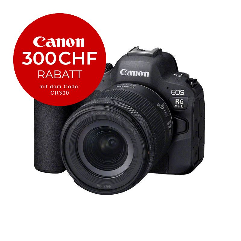 Canon EOS R6 Mark II Kit mit 24-105mm 4-7.1 - &#39;&#39;Premium Garantie&#39;&#39; - CHF 300 Rabatt mit Code CR300