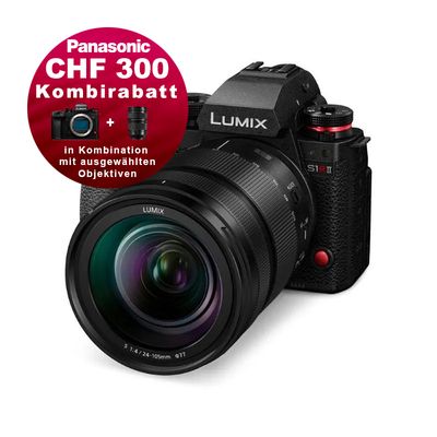 Panasonic S1R II Kit mit 24-105mm 4.0 - 5 Jahres Garantie - CHF 300.- Kombinationsrabatt