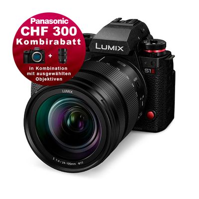 Panasonic S1 Mark II Kit mit 24-105mm - 5 Jahres Garantie - CHF 300.- Kombinationsrabatt