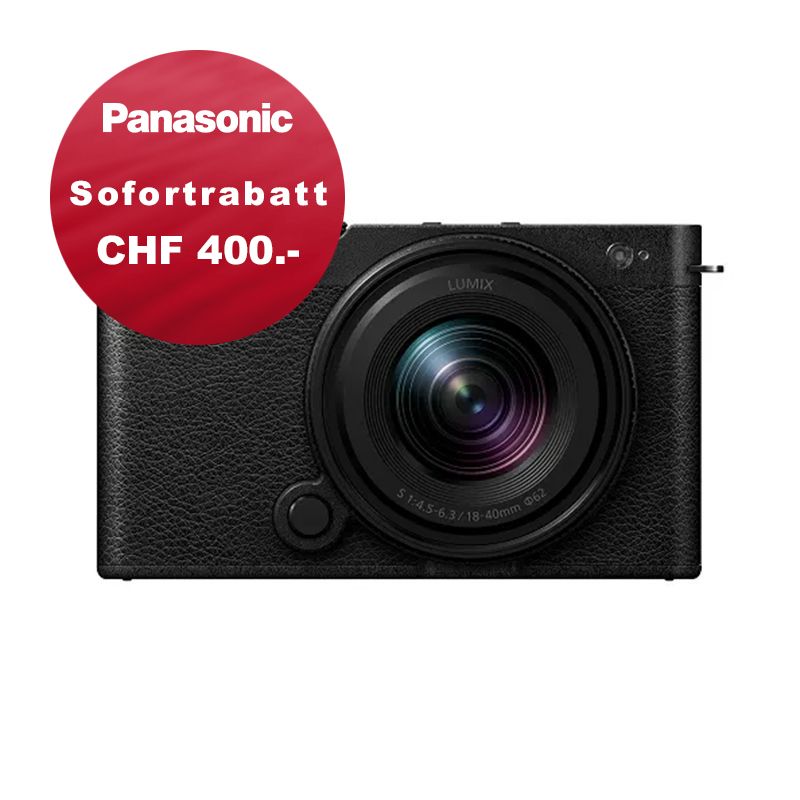 Panasonic S9 Kit mit 18-40mm 4.5-6.3 Jet Black - 5 Jahres Garantie - inkl. CHF 400.- Sofortrabatt