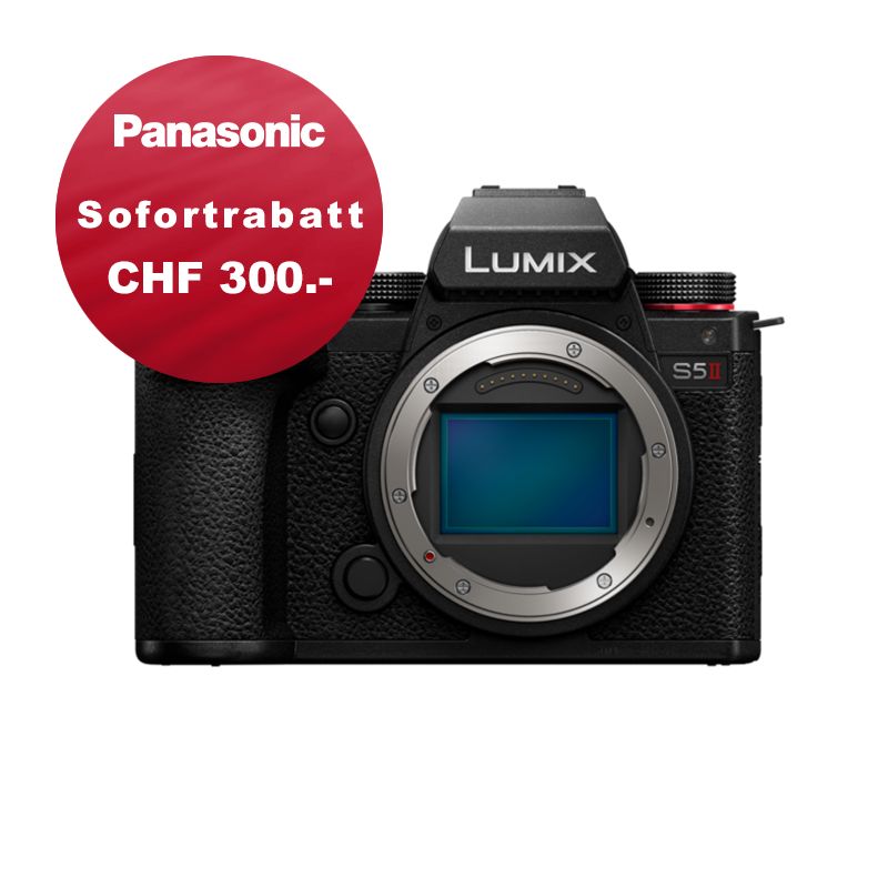 Panasonic S5 Mark II Gehäuse - 5 Jahres Garantie - inkl. CHF 300.- Sofortrabatt Panasonic S5 Mark II Gehäuse - 5 Jahres Garantie - inkl. CHF 300.- Sofortrabatt