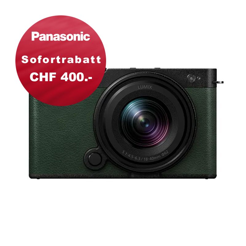 Panasonic S9 Kit mit 18-40mm 4.5-6.3 Dark Olive - 5 Jahres Garantie - inkl. CHF 400.- Sofortrabatt