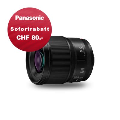 Panasonic S 100mm 2.8 Macro - 5 Jahres Garantie - inkl. CHF 80.- Sofortrabatt Panasonic S 100mm 2.8 Macro - 5 Jahres Garantie - inkl. CHF 80.- Sofortrabatt