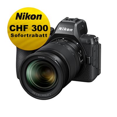 Nikon Z5II Kit mit 24-70mm 4.0 S - ''Swiss Garantie'' - inkl. CHF 300 Sofortrabatt Nikon Z5II Kit mit 24-70mm 4.0 S - ''Swiss Garantie'' - inkl. CHF 300 Sofortrabatt