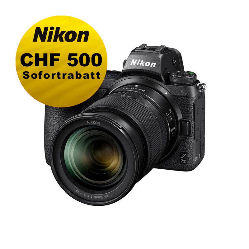 Nikon Z7 II Kit mit 24-70mm 4.0 - &#39;&#39;Swiss Garantie&#39;&#39; - inkl. CHF 500 Sofortrabatt