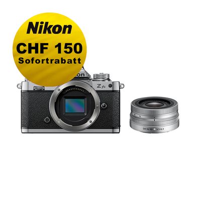 Nikon Z fc Kit mit 16-50mm 3.5-6.3 VR - ''Swiss Garantie'' - inkl. CHF 150 Sofortrabatt Nikon Z fc Kit mit 16-50mm 3.5-6.3 VR - ''Swiss Garantie'' - inkl. CHF 150 Sofortrabatt