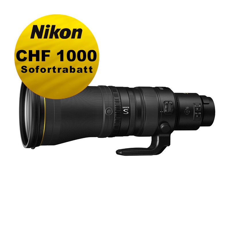 Nikon Z 600mm 4.0 TC VR S - ''Swiss Garantie'' - inkl. CHF 1000 Sofortrabatt Nikon Z 600mm 4.0 TC VR S - ''Swiss Garantie'' - inkl. CHF 1000 Sofortrabatt
