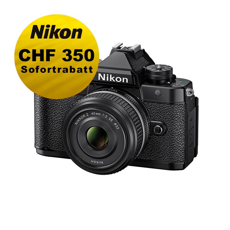 Nikon Z f (schwarz) Kit mit 40mm 2.0 SE - ''Swiss Garantie'' - inkl. CHF 350 Sofortrabatt Nikon Z f (schwarz) Kit mit 40mm 2.0 SE - ''Swiss Garantie'' - inkl. CHF 350 Sofortrabatt