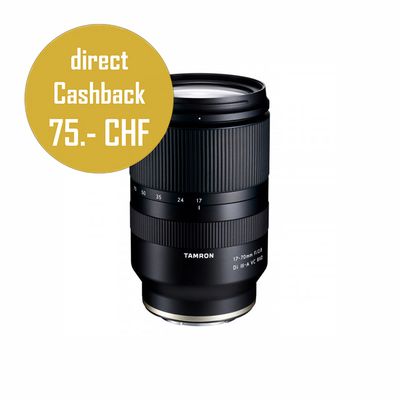 Tamron 17-70mm 2.8 Di III-A VC RXD (Sony) - inkl. CHF 75 Sofortrabatt Tamron 17-70mm 2.8 Di III-A VC RXD (Sony) - inkl. CHF 75 Sofortrabatt